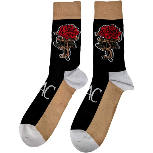 2PAC - Merch Socken: ROSE - COOCOO.at - Dein Merch Shop aus Österreich