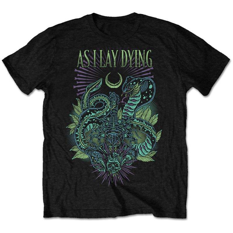 AS I LAY DYING - Unisex T-Shirt: Cobra - Official Merchandise - Band T-Shirt - AILDTSP01MB
