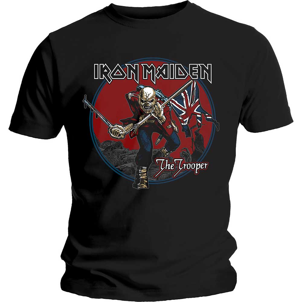 IRON MAIDEN - Band T-Shirt: TROOPER RED SKY