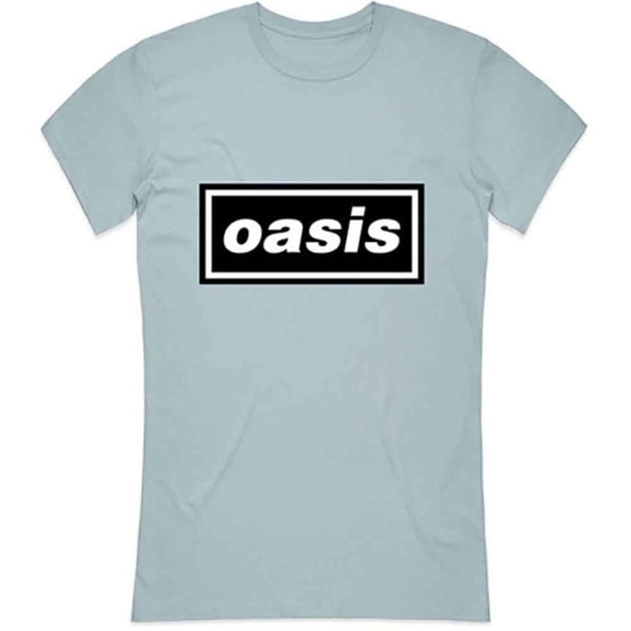 OASIS - Ladies Band T-Shirt: Logo blue - Official Merchandise - Band Merch - Bandshirt - OASTS01LLB