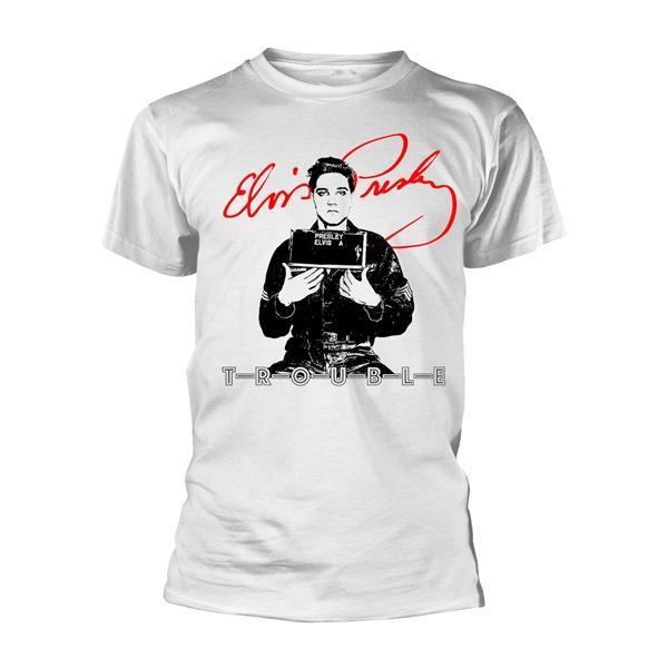 ELVIS PRESLEY - Unisex T-Shirt: Trouble - Official Merchandise - Bandshirt - Band T-Shirt