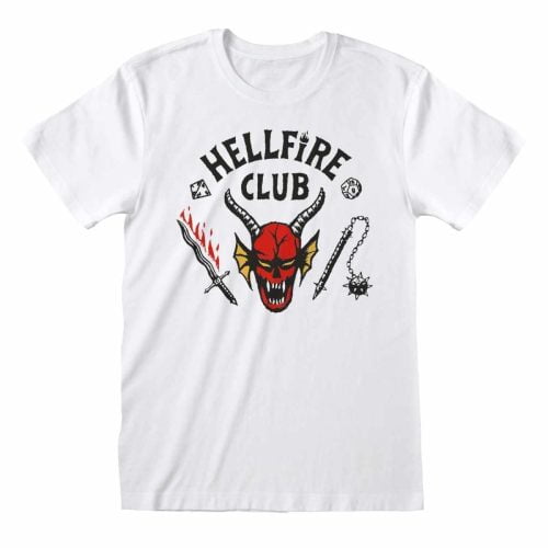 STRANGER THINGS - Unisex T-Shirt: Hellfire Club - Official Merchandise - Film Shirt - Movie Merch - Series - Serie - Netflix