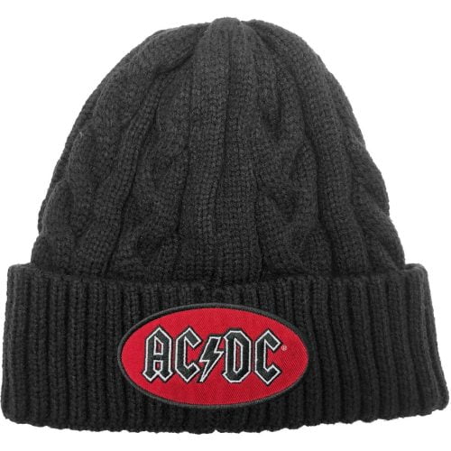 AC/DC - Unisex Beanie: OVAL LOGO - Official Merchandise - Mütze - Haube Logo