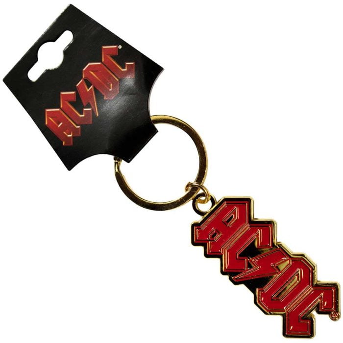 AC/DC - Schlüsselanhänger: Logo Gold - Official Merchandise - Band Merch - Keychain