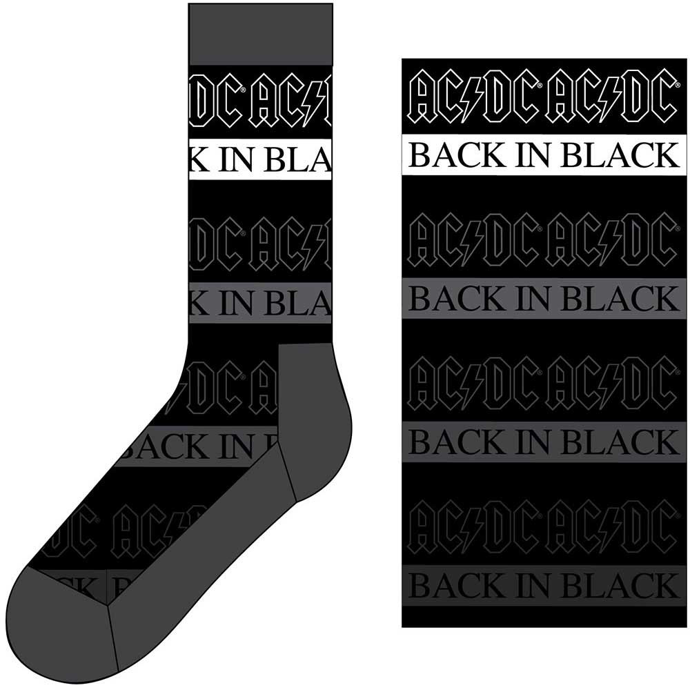 AC/DC - Merch Socken: BACK IN BLACK