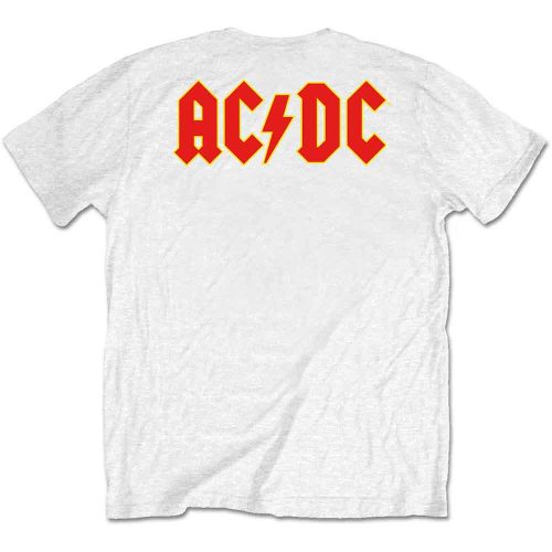 AC/DC - Unisex T-Shirt: Logo F/B - Official Merchandise - Bandshirt - Frontprint + BackPrint