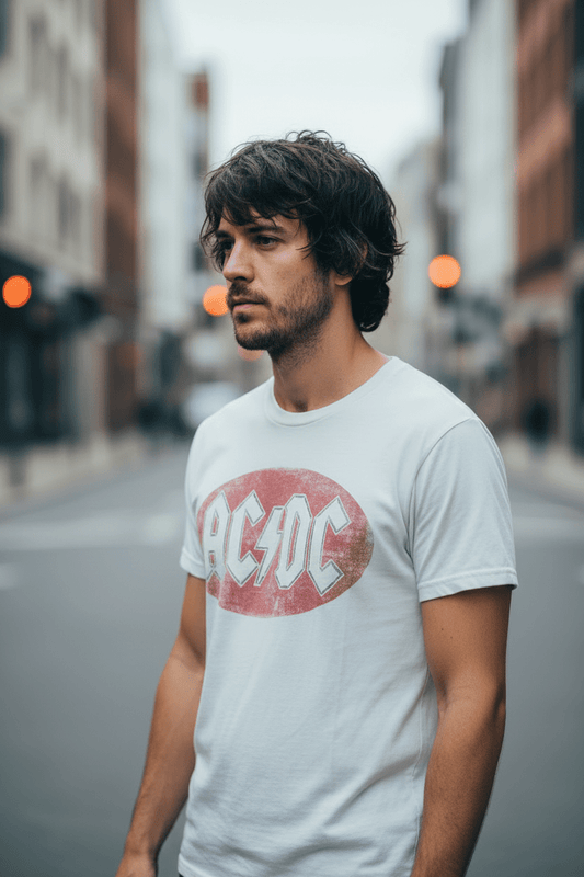 AC/DC - Band T-Shirt: Logo Vintage - COOCOO.at - Dein Merch Shop aus Österreich