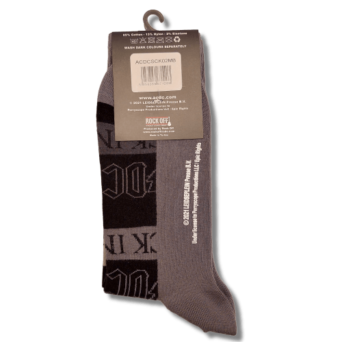 AC/DC - Merch Socken: BACK IN BLACK - COOCOO.at - Dein Merch Shop aus Österreich