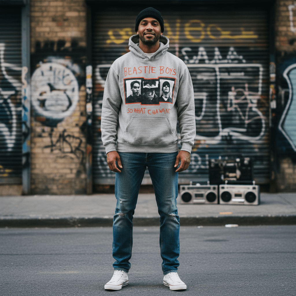 BEASTIE BOYS - Band Merchandise Hoodie: WHAT CHA WANT - COOCOO.at - Dein Merch Shop aus Österreich