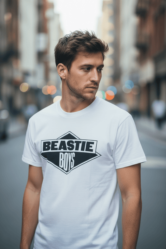 BEASTIE BOYS - Band T-Shirt: B&W LOGO - COOCOO.at - Dein Merch Shop aus Österreich