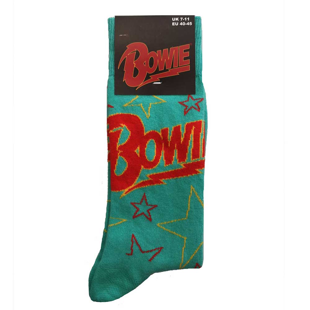 DAVID BOWIE - Merch Socken: STARS OUTLINE - COOCOO.at - Dein Merch Shop aus Österreich