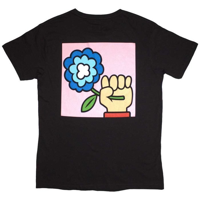 IDLES - Band T-Shirt: Cartoon Flower - Backprint - COOCOO.at - Dein Merch Shop aus Österreich