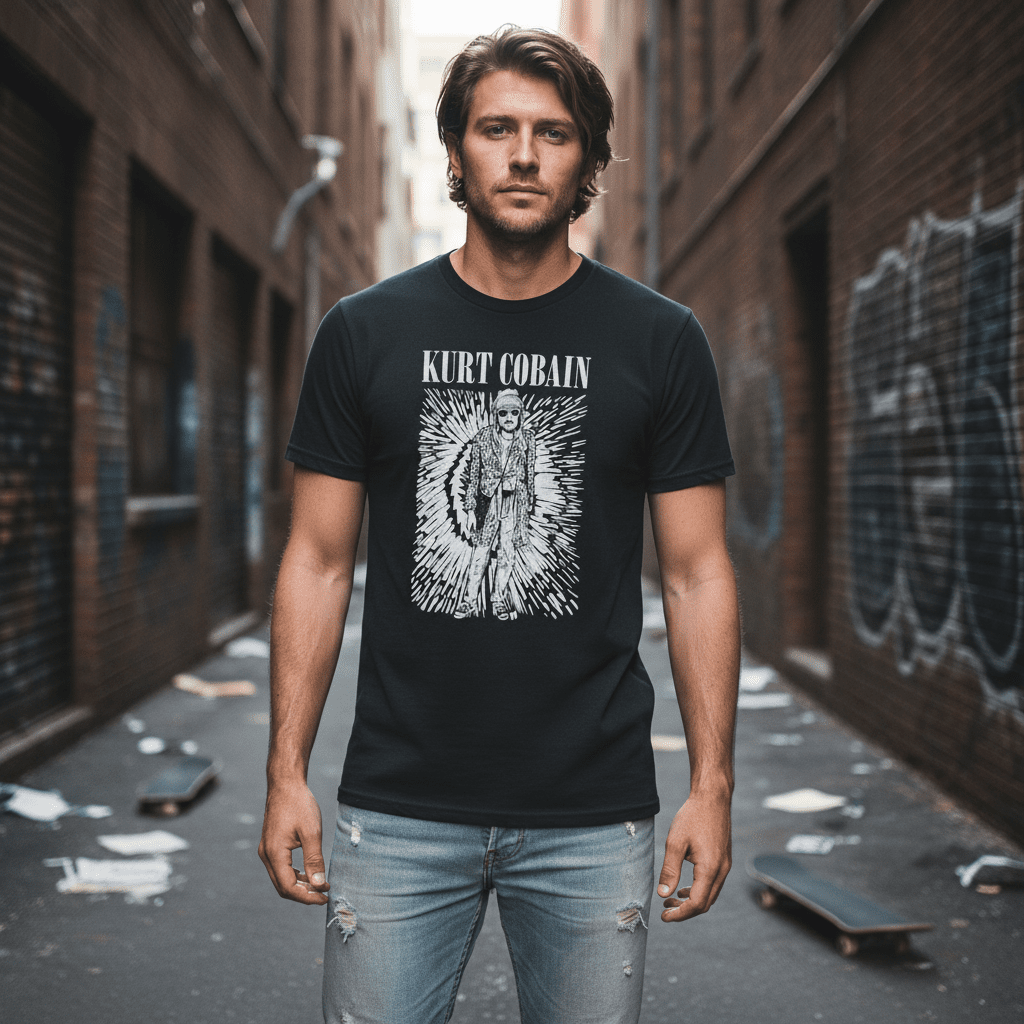 KURT COBAIN - Band T-Shirt: BRILLIANCE - COOCOO.at - Dein Merch Shop aus Österreich