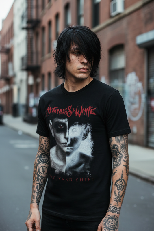 MOTIONLESS IN WHITE - Band T-Shirt: Split Screen