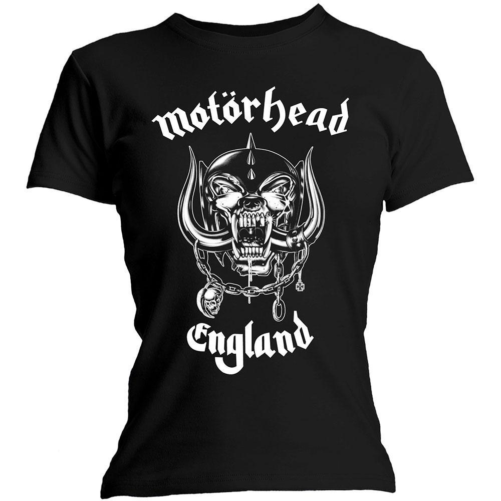MOTÖRHEAD - Ladies Band T-Shirt: ENGLAND Band Merchandise Ladies Shirt