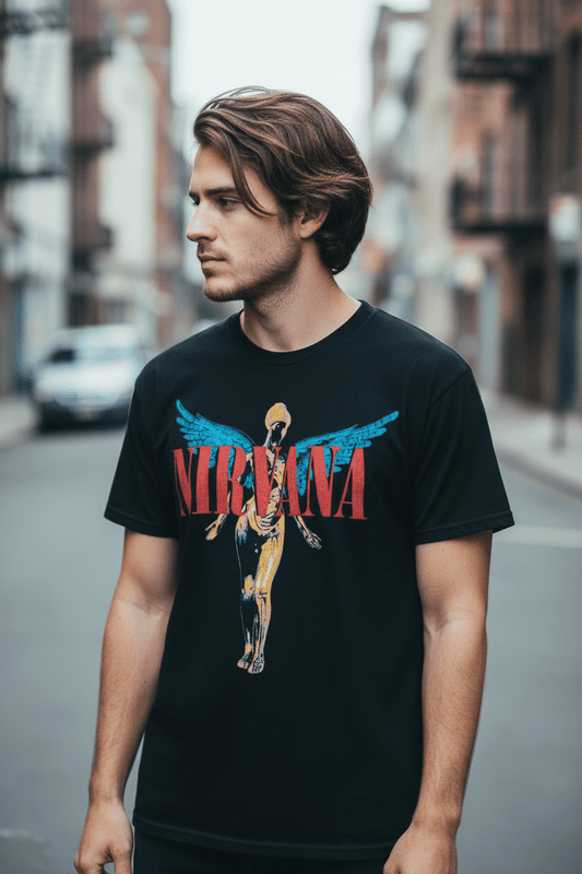 NIRVANA - Band T-Shirt: ANGELIC - COOCOO.at - Dein Merch Shop aus Österreich