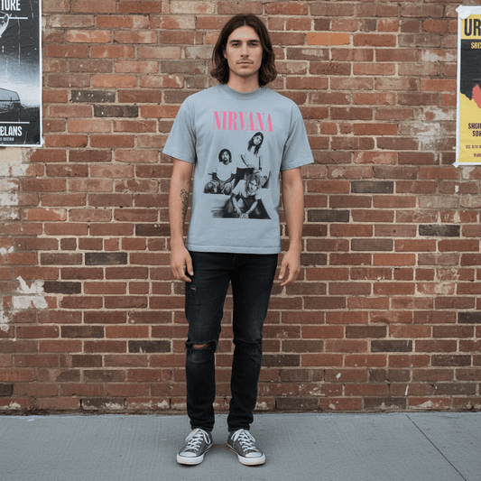 NIRVANA - Band T-Shirt: BATHROOM - COOCOO.at - Dein Merch Shop aus Österreich