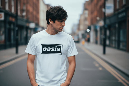 OASIS - Band T-Shirt: Logo weiß - COOCOO.at - Dein Merch Shop aus Österreich