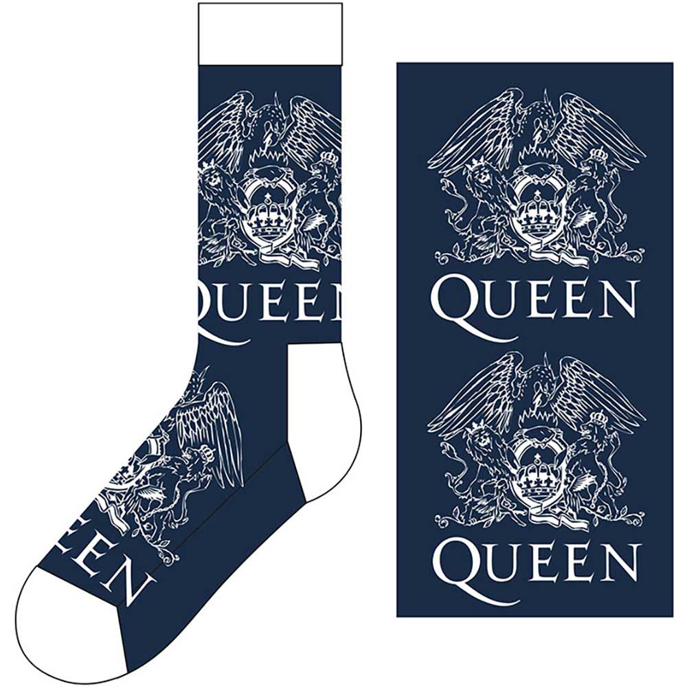 QUEEN - Merch Socken: WHITE CREST - COOCOO.at - Dein Merch Shop aus Österreich