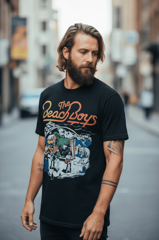 THE BEACH BOYS – Band T-Shirt: LIVE DRAWING - COOCOO.at - Dein Merch Shop aus Österreich