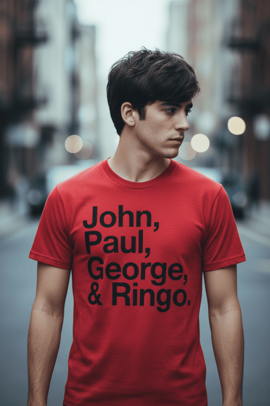 THE BEATLES - Band T-Shirt: Members - COOCOO.at - Dein Merch Shop aus Österreich
