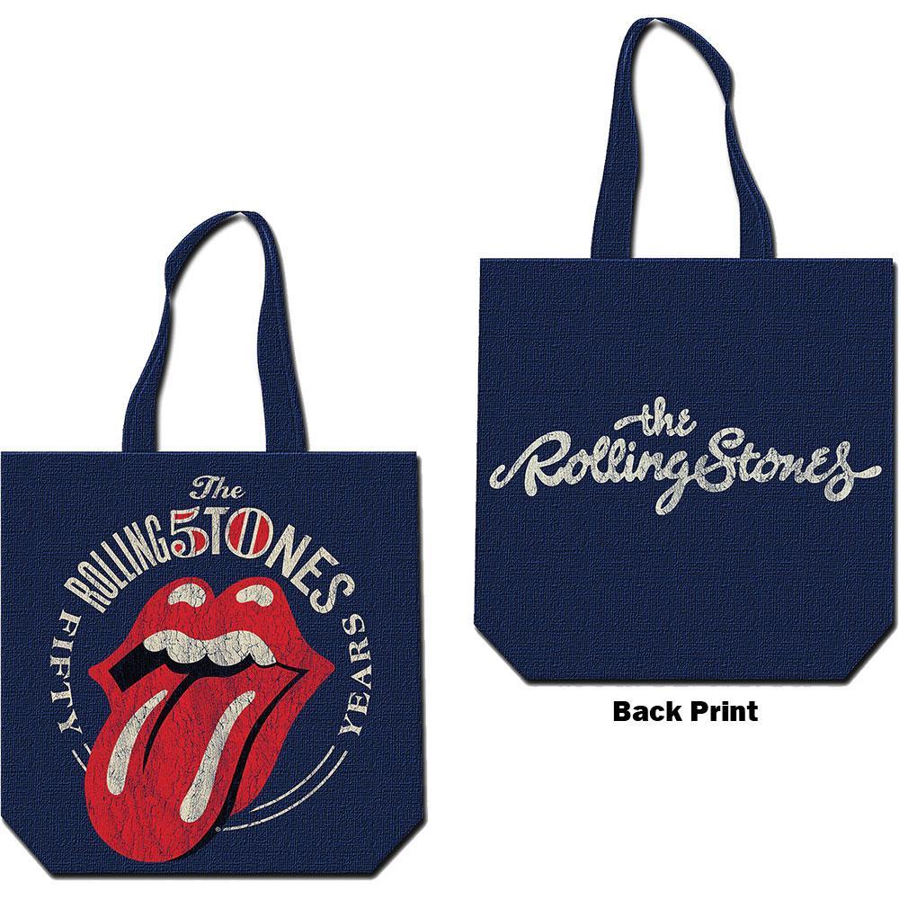 THE ROLLING STONES - Baumwolltasche: Fifty