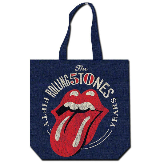 THE ROLLING STONES - Baumwolltasche: Fifty - COOCOO.at - Dein Merch Shop aus Österreich