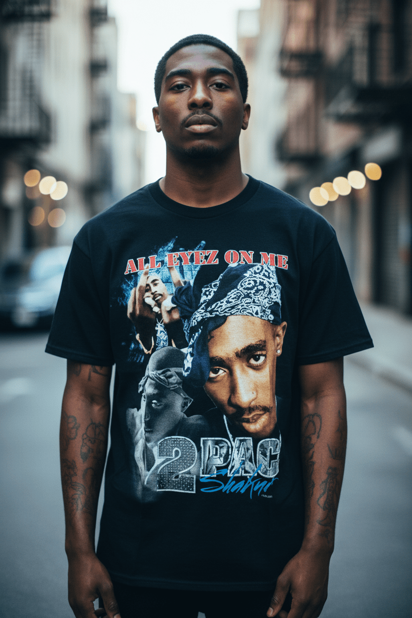 2PAC - Band T-Shirt: ALL EYEZ - COOCOO.at - Dein Merch Shop aus Österreich