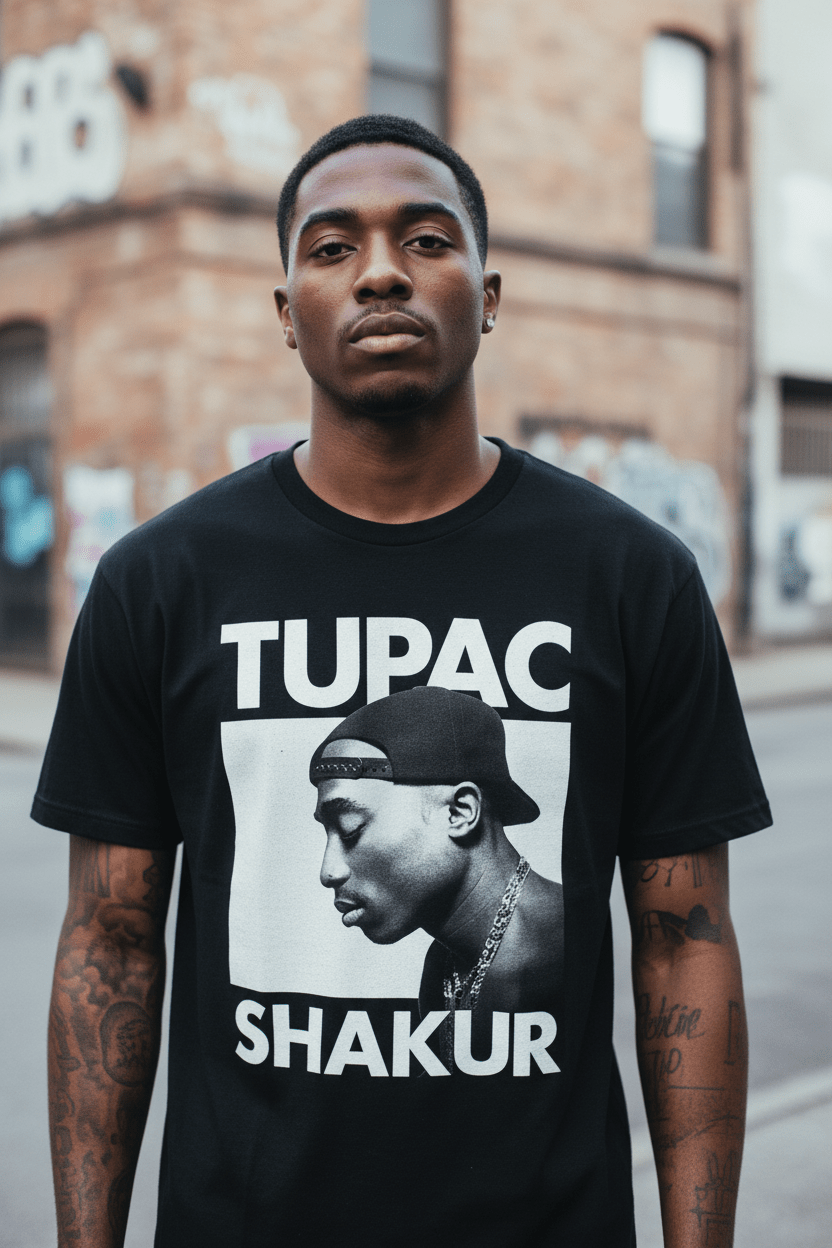 2PAC - Band T-Shirt: EYES CLOSED - COOCOO.at - Dein Merch Shop aus Österreich