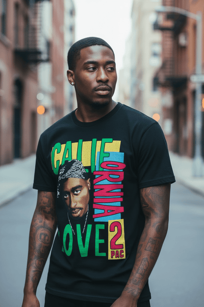 2PAC - Merch T-Shirt: CALIFORNIA LOVE - COOCOO.at - Dein Merch Shop aus Österreich