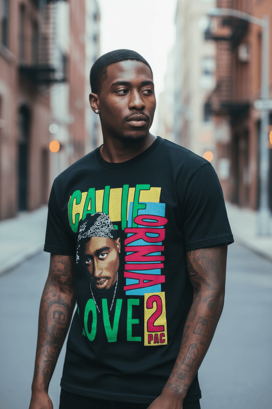 2PAC - Merch T-Shirt: CALIFORNIA LOVE - COOCOO.at - Dein Merch Shop aus Österreich