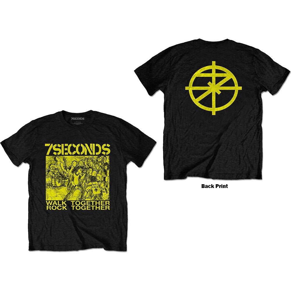 7 SECONDS - Band T-Shirt: WTRT (Backprint) Band Merchandise T-Shirt
