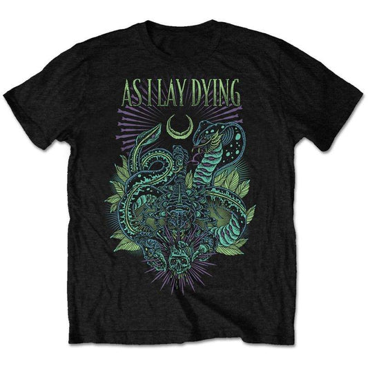 AS I LAY DYING - Unisex T-Shirt: Cobra - Official Merchandise - Band T-Shirt - AILDTSP01MB