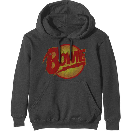 DAVID BOWIE - Unisex Hoodie: DIAMOND DOGS - Official Merchandise - Hooded Sweater - Logo - Band merchandise - Band Merch - Bandhoodie - BOWHD02MC