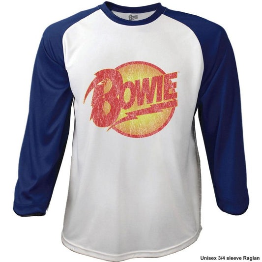 DAVID BOWIE - Merch Raglan T-Shirt: DIAMOND DOGS