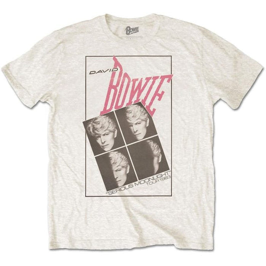 DAVID BOWIE - Merch T-Shirt: SERIOUS MOONLIGHT