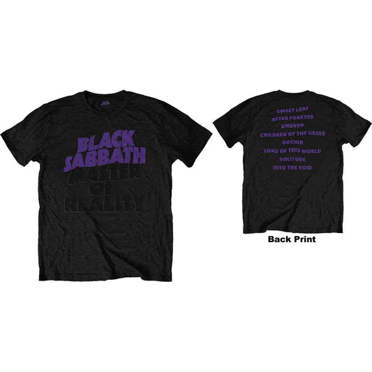 BLACK SABBATH - Band T-Shirt: Masters of Reality Backprint