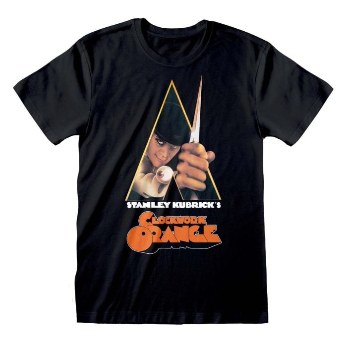 CLOCKWORK ORANGE - Unisex T-Shirt: POSTER - Official Merchandise - Movie T-Shirt - Film Merch - Stanley Kubrick