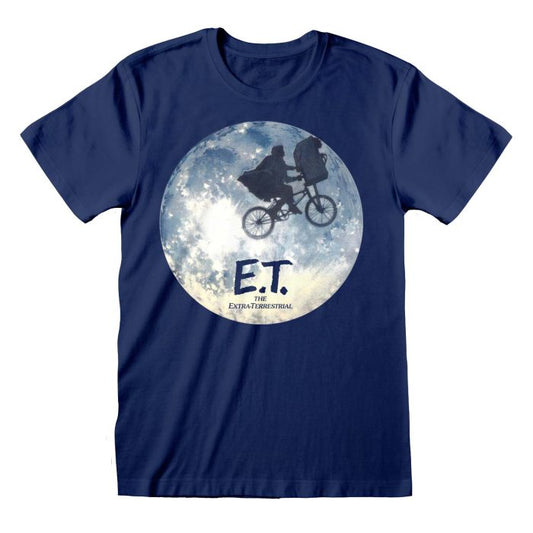 E.T. - Unisex T-Shirt: Moon Silhouette - Official Merchandise - Movie Merch - Film T-Shirt - Steven Spielberg