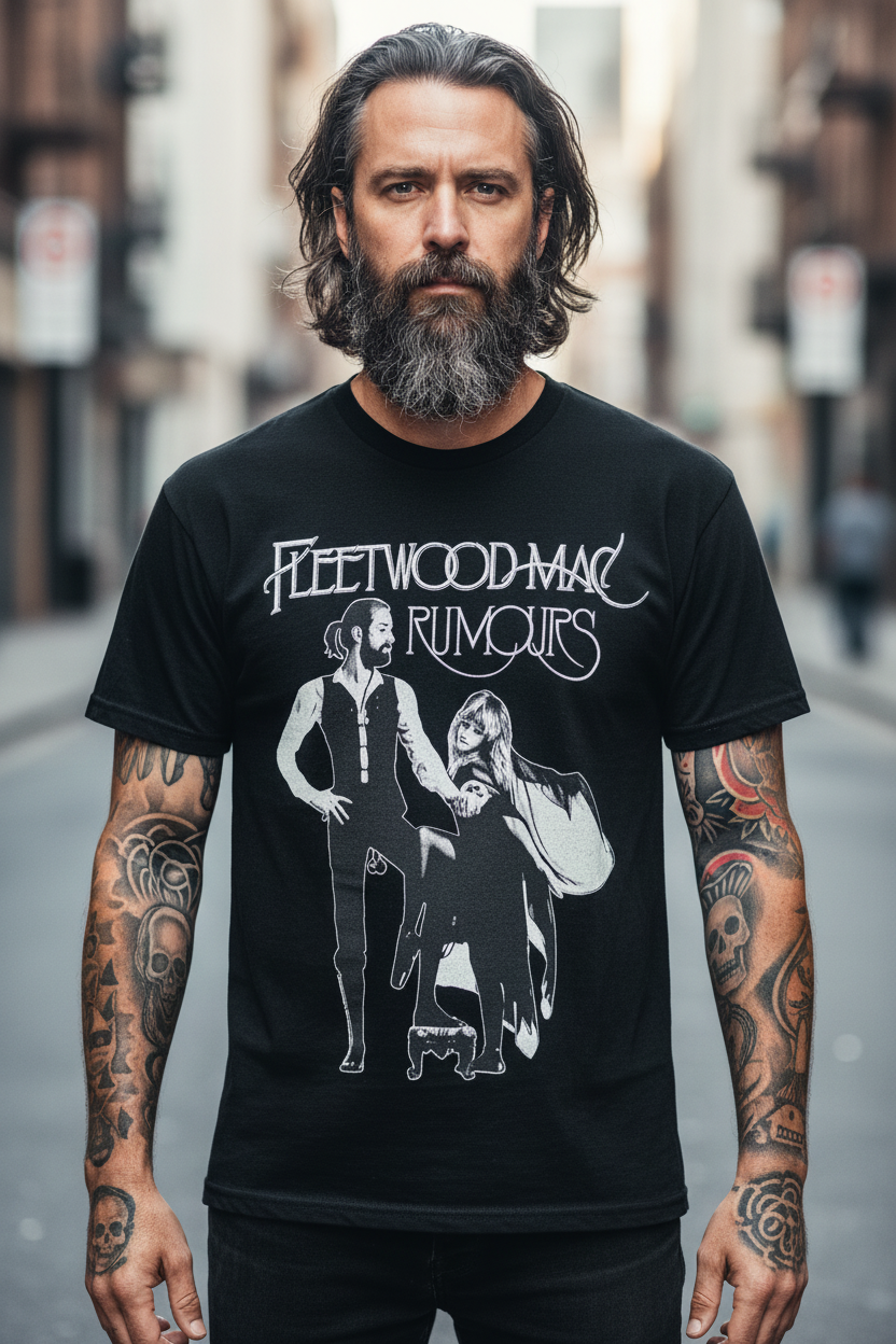 FLEETWOOD MAC - Band T-Shirt: RUMOURS (Black)