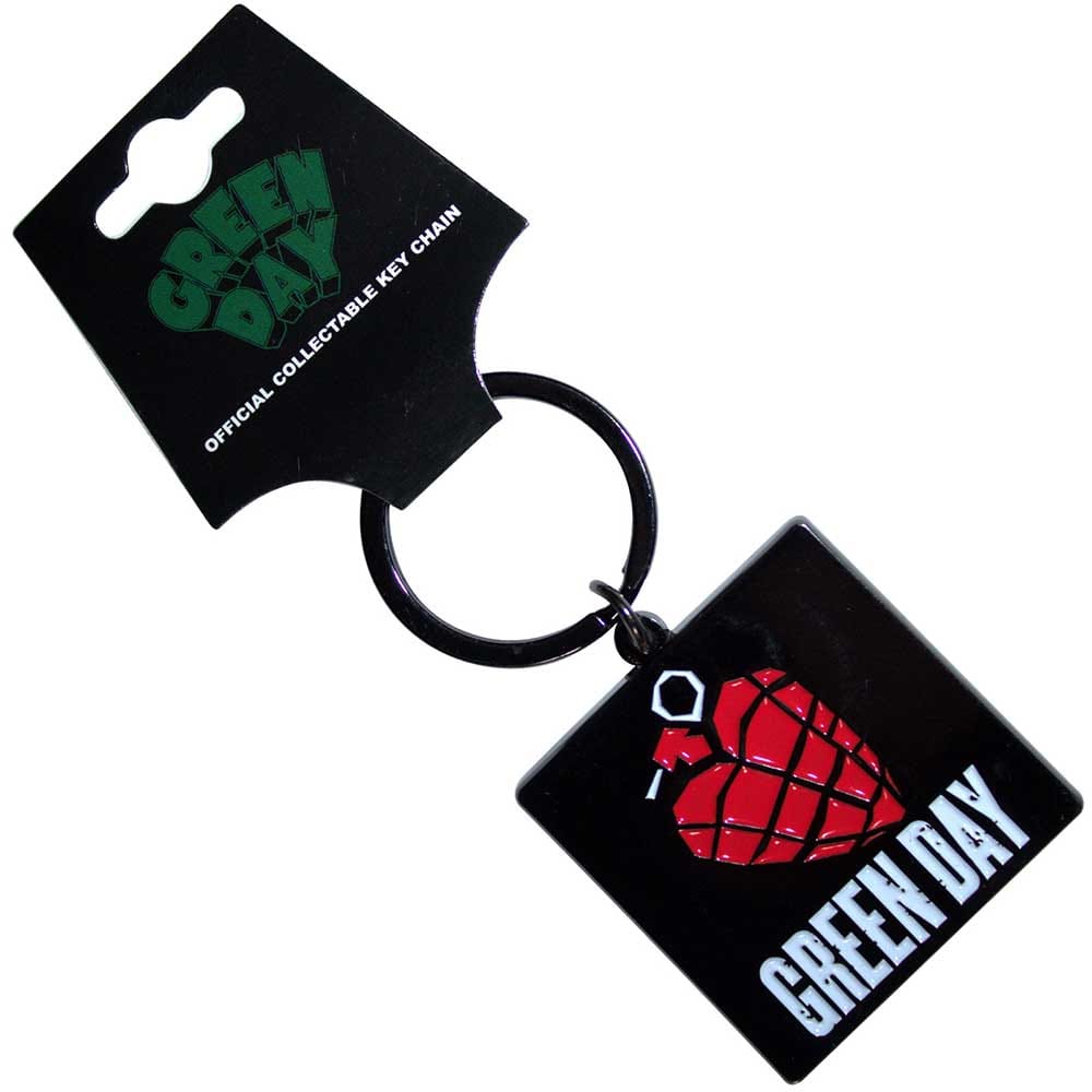 GREEN DAY – Schlüsselanhänger: Grenade Logo - Band Merchandise - Band Merch - Official Merchandise - Keychain