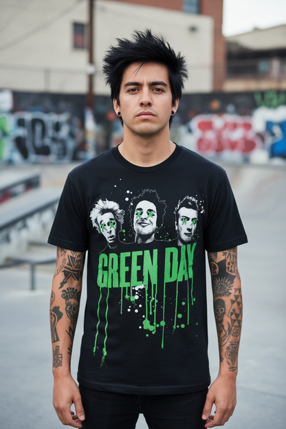 GREEN DAY - Band T-Shirt: Drips