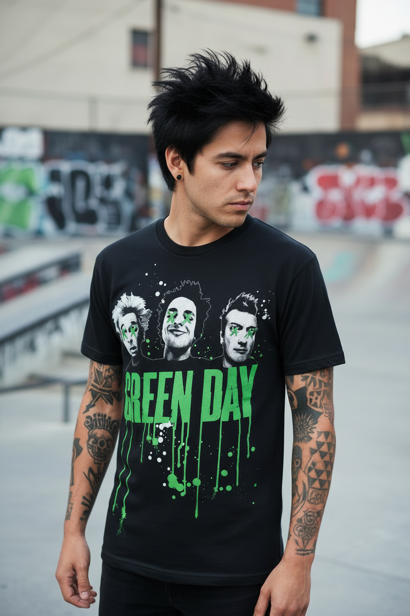GREEN DAY - Band T-Shirt: Drips