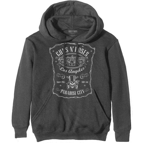 GUNS N' ROSES - Unisex Hoodie: PARADISE CITY - Official merchandise - Hooded Sweater - Logo