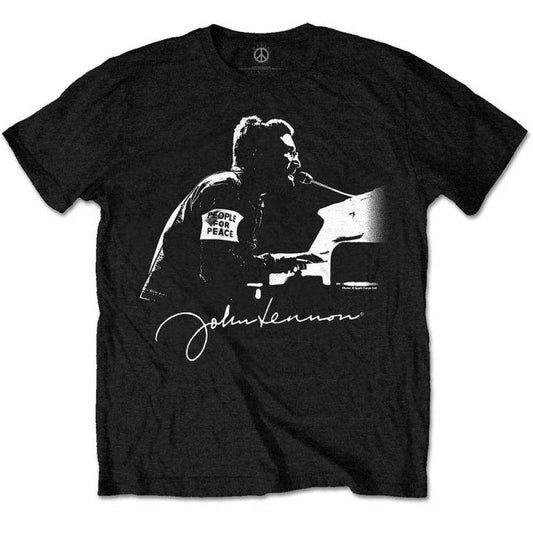 JOHN LENNON - Unissex T-Shirt: Peace - Official Merchandise - Bandshirt - JLTS03MB