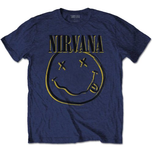 NIRVANA - Kids T-Shirt: INVERSE SMILEY - Official Merchandise - Kinder Bandshirt - Logo