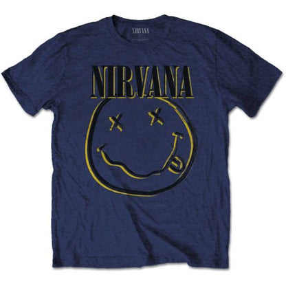 NIRVANA - Kids T-Shirt: INVERSE SMILEY - Official Merchandise - Kinder Bandshirt - Logo