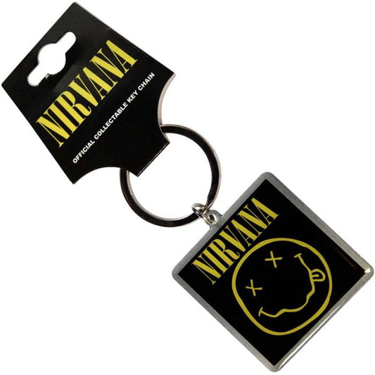 NIRVANA - Schlüsselanhänger: Smiley - Happy Face - Official Merchandise - Band Merch - Keychain