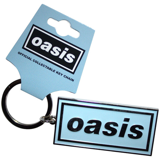OASIS - Band Merch Schlüsselanhänger: Logo blue Band Merchandise Schlüsselanhänger