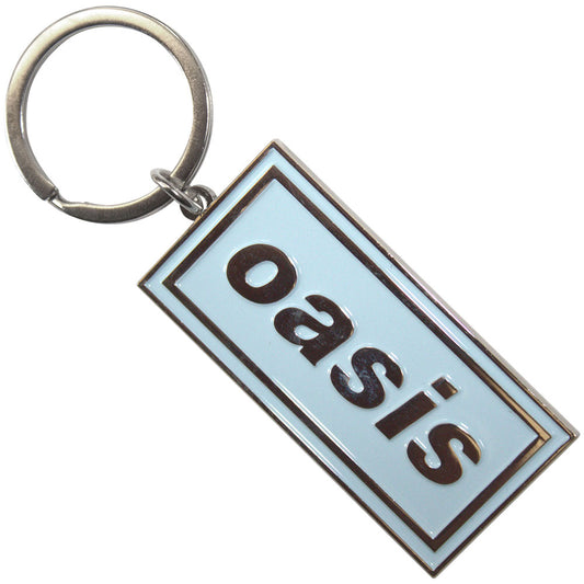 OASIS - Band Merch Schlüsselanhänger: Logo blue Band Merchandise Schlüsselanhänger